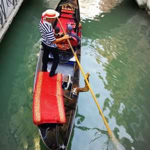 Behind the Gondola - Venice, Italy