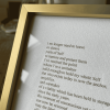 Framed print of the poem 'Return to Wholeness' by writer, poet and intuitive practitioner Aliesha Bannister.