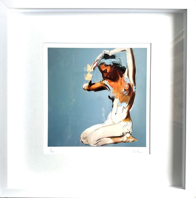 limited edition framed print of nude