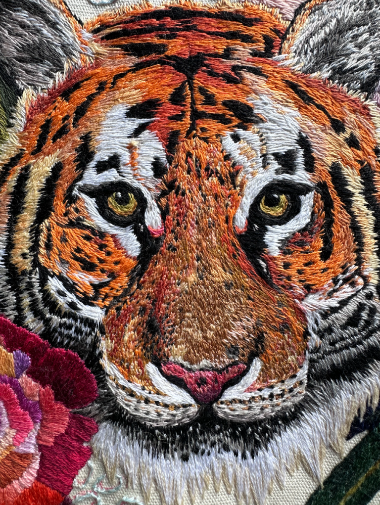 tiger embriodery