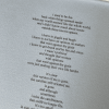 framed 'i know too much' poem by aliesha bannister, writer and soul medicine healer from Naarm/Melbourne